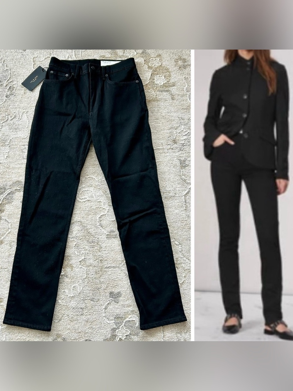 NWT Rag and Bone Wren Slim Straight-Leg Full Length High Rise Women's Jeans